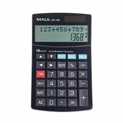 Kalkulator biurkowy Maul MTL600 Business Pro dwuliniowy 12-pozycyjny czarny