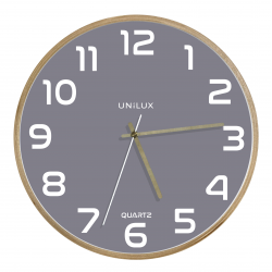 Zegar ścienny Unilux Baltic szary + baterie
