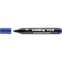 Marker permanentny Edding 103 okrągły 1,5-3mm - niebieski