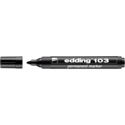Marker permanentny Edding 103 okrągły 1,5-3mm - czarny