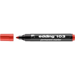 Marker permanentny Edding 103 okrągły 1,5-3mm - czerwony