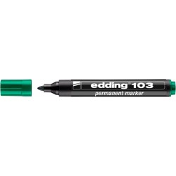Marker permanentny Edding 103 okrągły 1,5-3mm - zielony