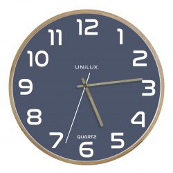 Zegar ścienny Unilux Baltic niebieski + baterie