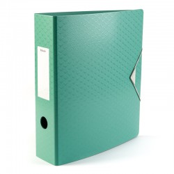 Segregator Esselte A4/8 Colour Breeze z polyfoamu z gumką zielony