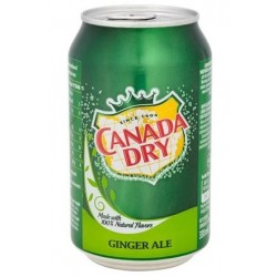 Canada Dry Ginger Ale napój gazowany o smaku imbirowym 330 ml