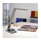Lampa biurkowa Led Maul Stella możliwość regulacji światła Qi i USB kolor antracytowy