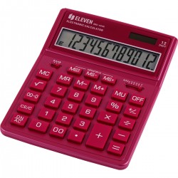 Kalkulator biurowy Eleven SDC444XRPKE czerwony