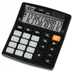 Kalkulator biurowy Eleven SDC812NR czarny