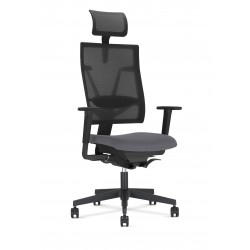 Krzesło 4me z zagłówkiem szare SM03