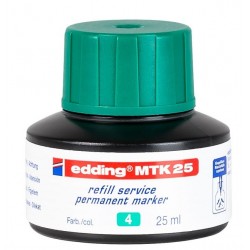 Tusz do uzupełniania markerów permanentnych Edding MTK25 zielony 25ml