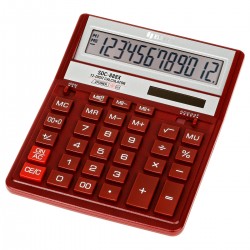 Kalkulator biurowy Eleven SDC-888XRD czerwony
