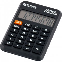 Kalkulator kieszonkowy Eleven LC-110NR - czarny