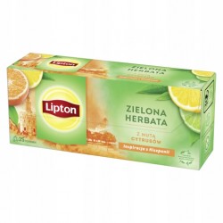 Herbata Lipton 25 zielona citrus
