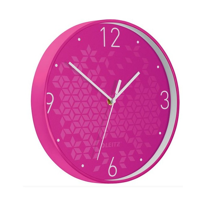Zegar ścienny Leitz Wow 29cm różowy