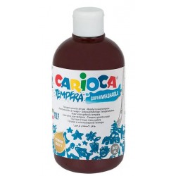 Farba tempera Carioca 0,5l brązowa