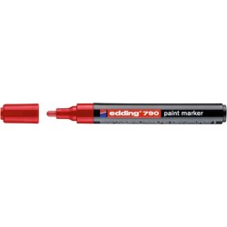 Marker olejowy Edding 790 gruby 2-3mm - czerwony