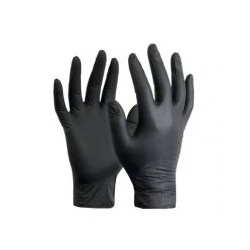 Rękawice nitrylowe S/100szt. czarne diagnostyczne Plast