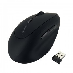 Bezprzewodowa mysz Kensington Pro Fit® Ergo dla osób leworęcznych, czarna