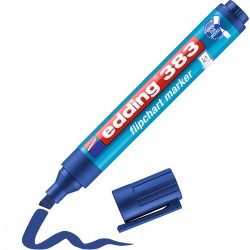 Marker do flipchartów Edding 383 ścięty 1-5mm - niebieski