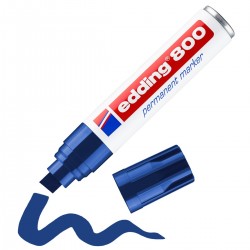 Marker permanentny Edding 800 ścięty 4-12mm - niebieski