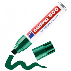 Marker permanentny Edding 800 ścięty 4-12mm - zielony