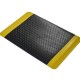 Mata antyzmęczeniowa przemysłowa Deckplate - czarna z żółtymi krawędziami 0,6m x 0,9m