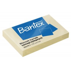 Notes samoprzylepny Bantex 50x75 żółty