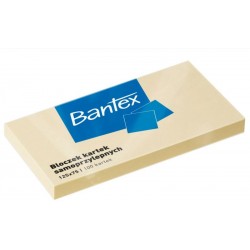 Notes samoprzylepny Bantex  125x75  żółty