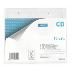 Koperta ochronna na płyty CD biała zew. 200x175mm, wew. 180x165mm 10szt