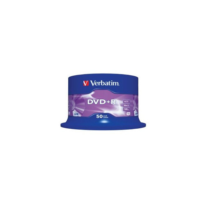Płyta DVD+R/50 Verbatim 4,7GB 16x cake 43550