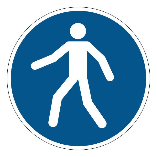 Znacznik podłogowy Durable - symbol "Przejście w oznaczonym miejscu"