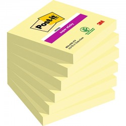 3M Notes samoprzylepny Post-it 76x76mm 90k żółty Super Sticky (654-6SSCY-EU)