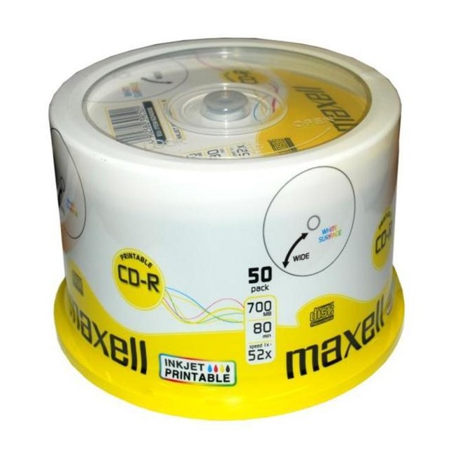 Płyta CD-R MAXEL  50 CAKE Printable 624042