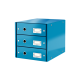 Pojemnik z 3 szufladami Leitz Click&Store niebieski