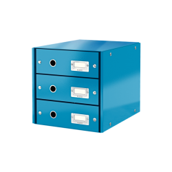 Pojemnik z 3 szufladami Leitz Click&Store niebieski