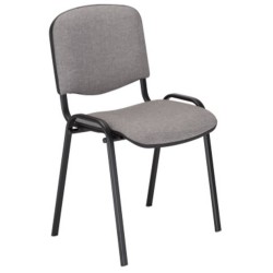 NS Krzesło Iso Black CU-73 tkanina szaro-czarna