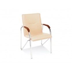 Krzesło Samba V-18  skaj (kremowe) / beech