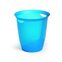Kosz na śmieci Durable Trend niebieski transparentny 16l
