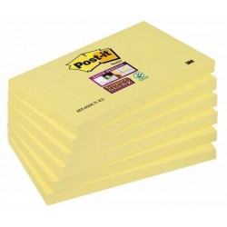 3M Notes 76x127/6szt 90 kartek żółty